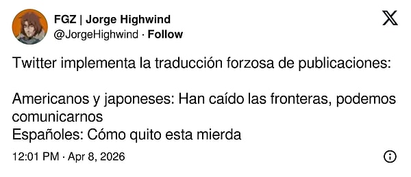"Twitter, tweetlere zorunlu çeviri uyguluyor."