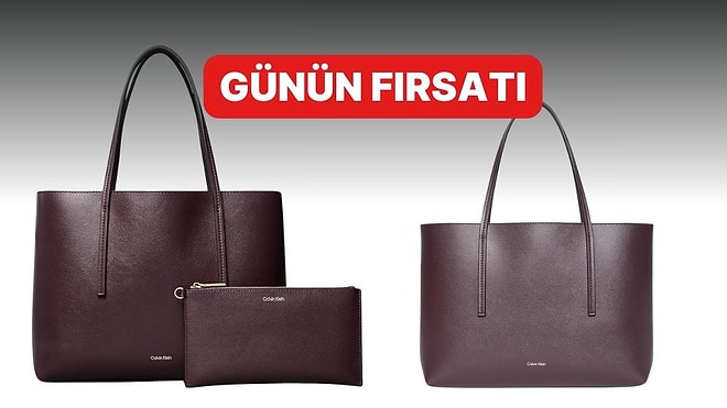Günün Fırsatı: Calvin Klein FOIL LOGO Tote Çanta İndirimde!