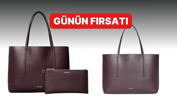 Günün Fırsatı: Calvin Klein FOIL LOGO Tote Çanta İndirimde!