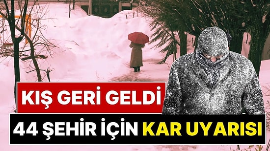 Kış Geri Geldi: 44 Şehir İçin Kar Yağışı, Sağanak ve Zirai Don Uyarısı Yapıldı