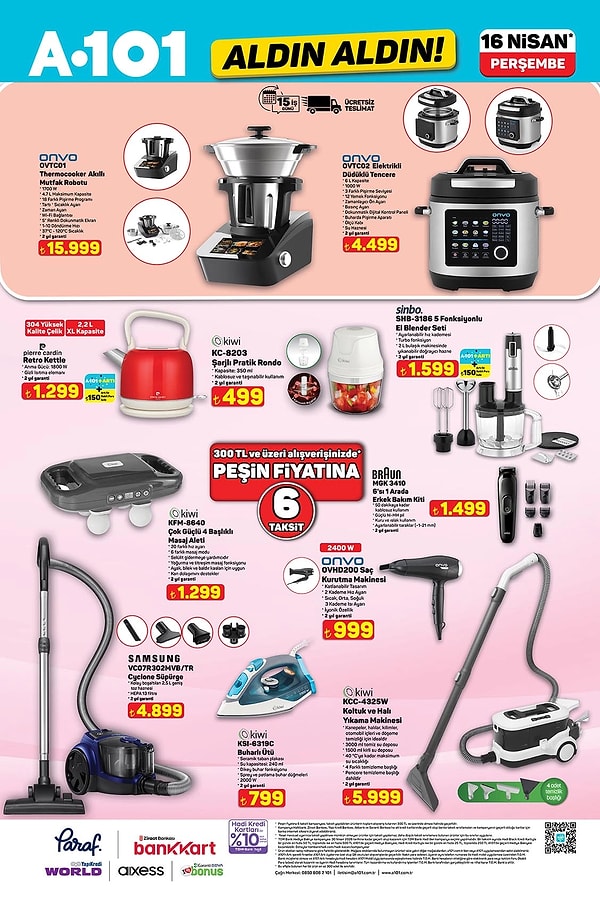 Onvo ThermoCooker Çok Fonksiyonlu Akıllı Mutfak Robotu 15.999 TL