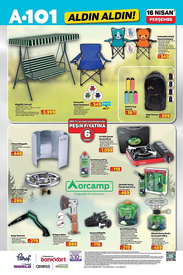 Gölgelikli Salıncak 3.999 TL