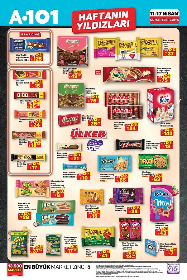 Ülker Bebe Bisküvisi 1 Kg 143 TL