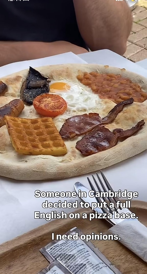 2. İngiliz kahvaltısı mı, pişmemiş pizza mı?