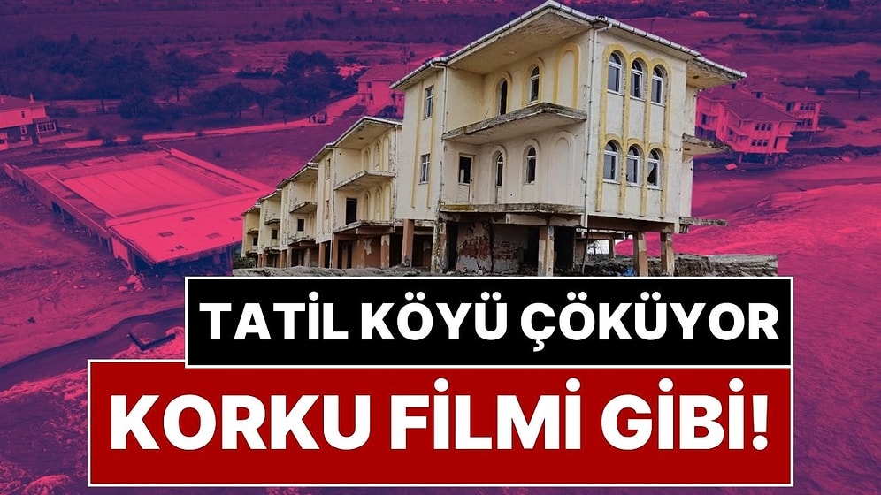 Resmen Korku Filmi Gibi: Deniz 100 Metre İçeri Girdi, Tatil Köyündeki Villalar ve Havuz Çöküyor!