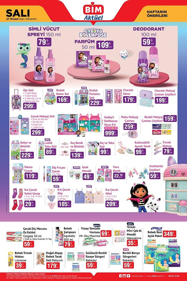 Gabby's Dollhouse Simli Vücut Spreyi 150 ml 79 TL