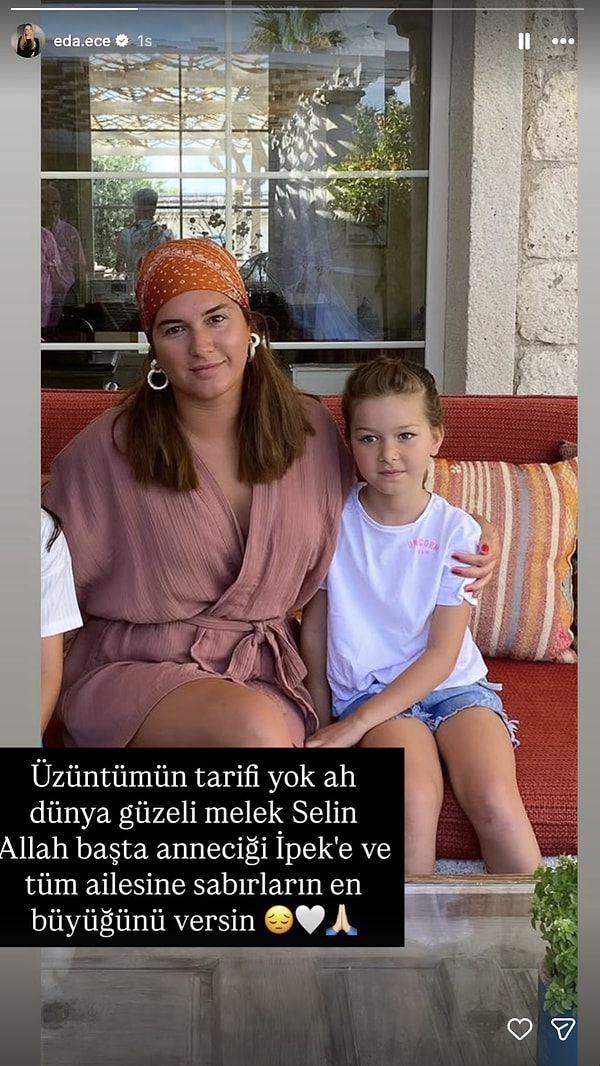 Bu acı kaybın, cemiyet ve iş dünyasında da derin bir üzüntü yarattığı konuşulurken bir taziye mesajı da Eda Ece'den geldi.