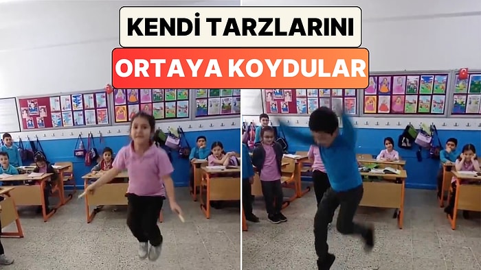 Sınıfta İp Atlamayı Öğreten Bir Öğretmen Kız ve Erkek Öğrencilerinin Tarzlarını Karşılaştırdı
