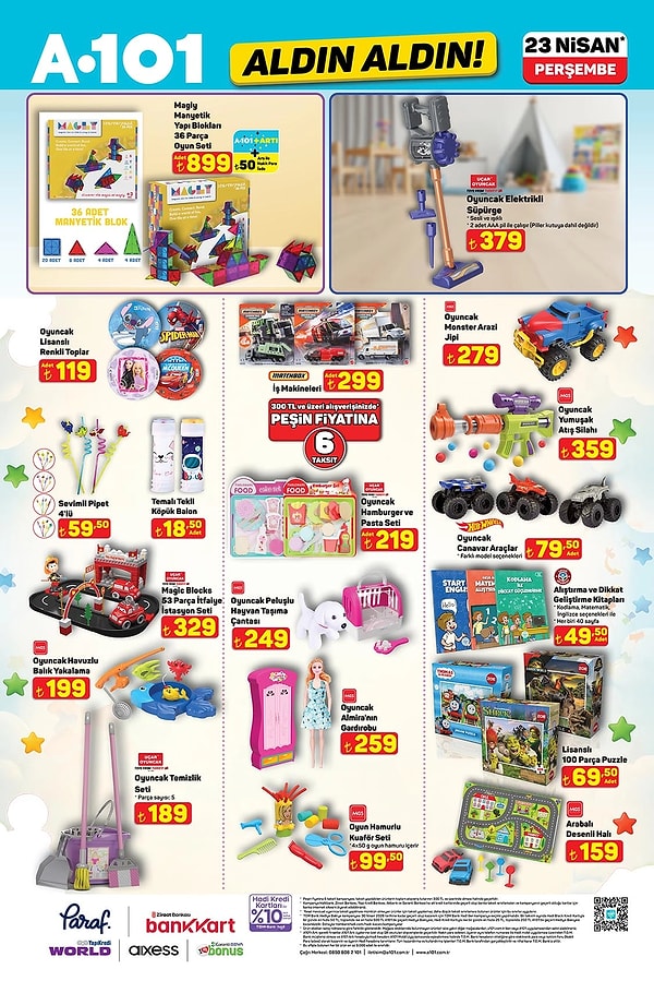 Magly Manyetik Yapı Blokları 36 Parça Oyun Seti 899 TL