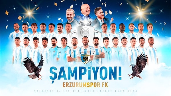 Erzurumspor'dan şampiyonluk paylaşımı: