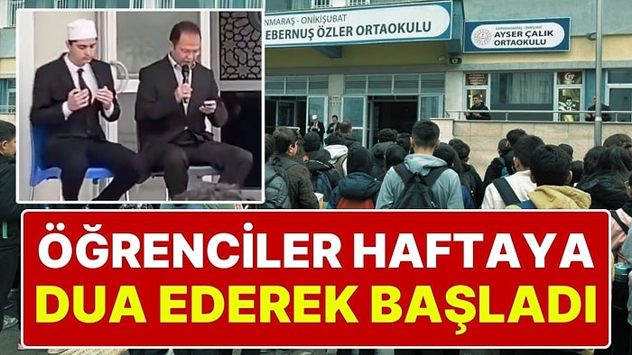 Kahramanmaraş'ta Öğrenciler, Saldırıda Hayatını Kaybedenler İçin Dua Ederek Yeni Haftaya Başladı