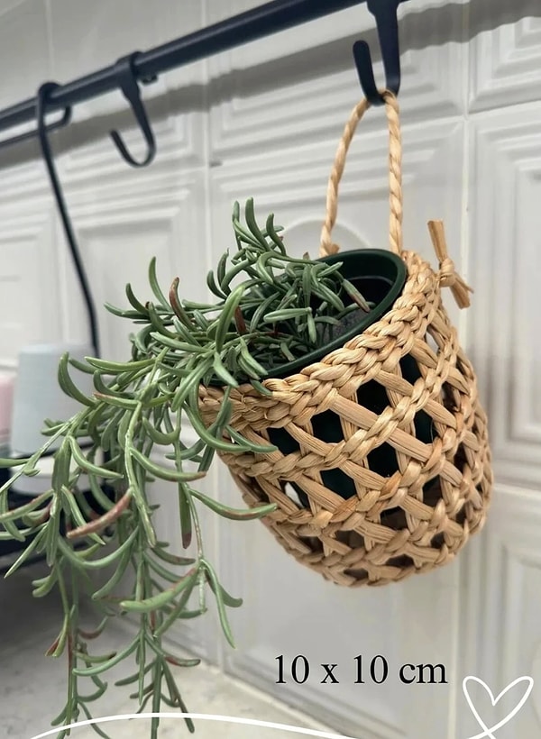 Doğal Dokunuşlar: Ss Eral Koop El Yapımı Hasır Saksı