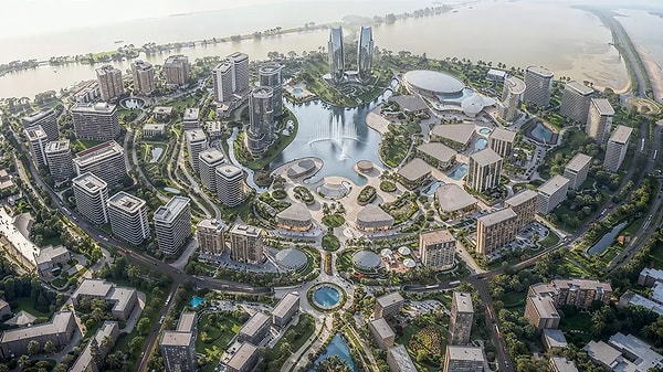 165 kule, milyonlarca metrekare alan ve çölün ortasında yükselen yeni merkez