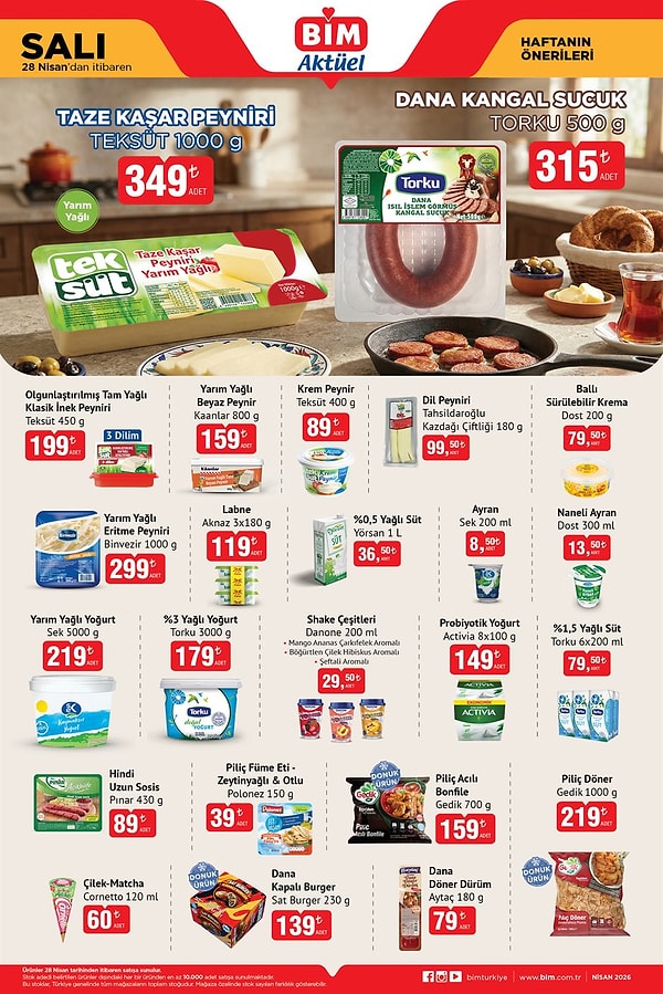 Teksüt Taze Kaşar Peyniri 1000 gr 349 TL