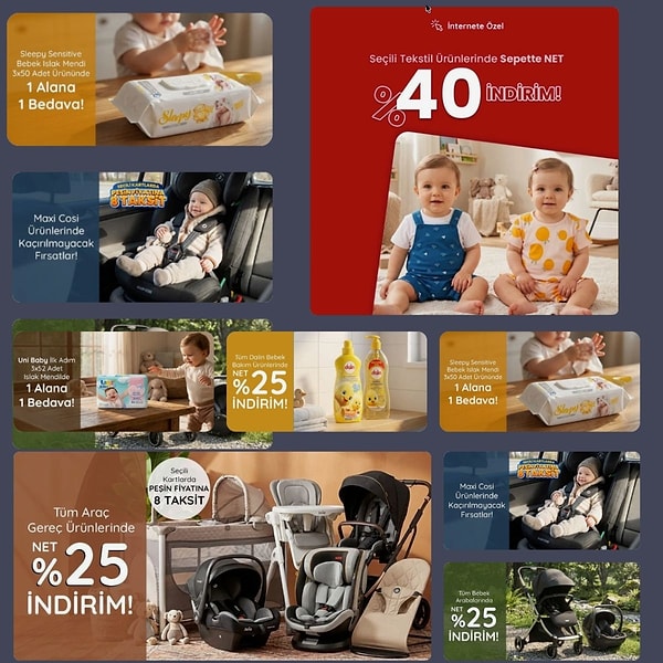 Bebek Alışverişini Avantajlı Hale Getirmek İsteyenlere: ebebek Ürünlerinde Sepette %30'a Varan İndirim👇