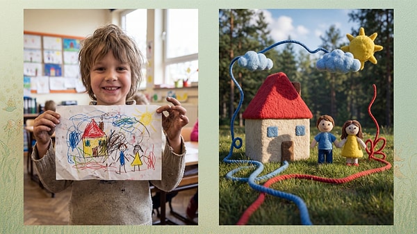 Ya da çocuğunuzun hayal gücüne hayat veren görseller!