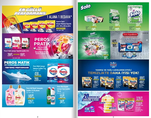 Asperox Sparx Bulaşık Makinesi Kapsülü 1 Alana 1 Bedava