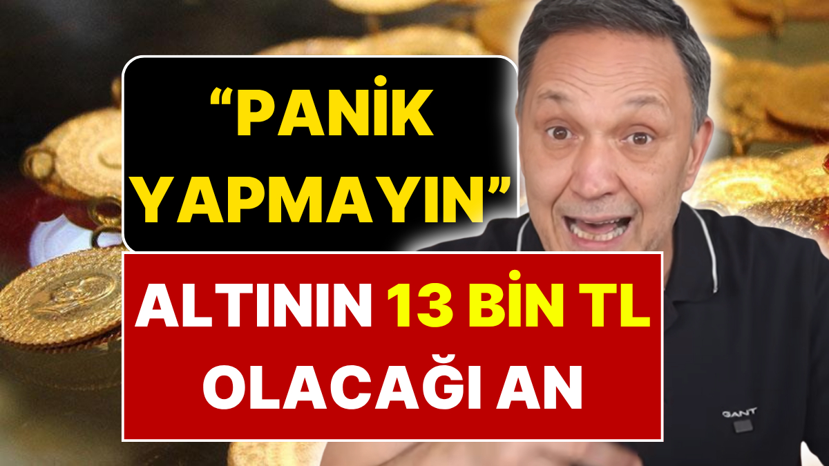 Ekonomist Selçuk Geçer’den “Gram Altın 13 Bin TL” Tahmini