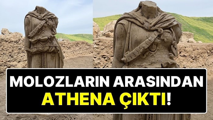 Bakan Duyurdu: Molozların Arasında 2 Metrelik Athena Heykeli Bulundu