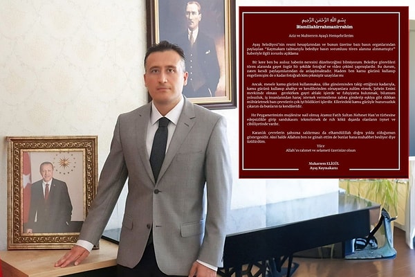 Besmeleli açıklamayla gündeme gelmişti.