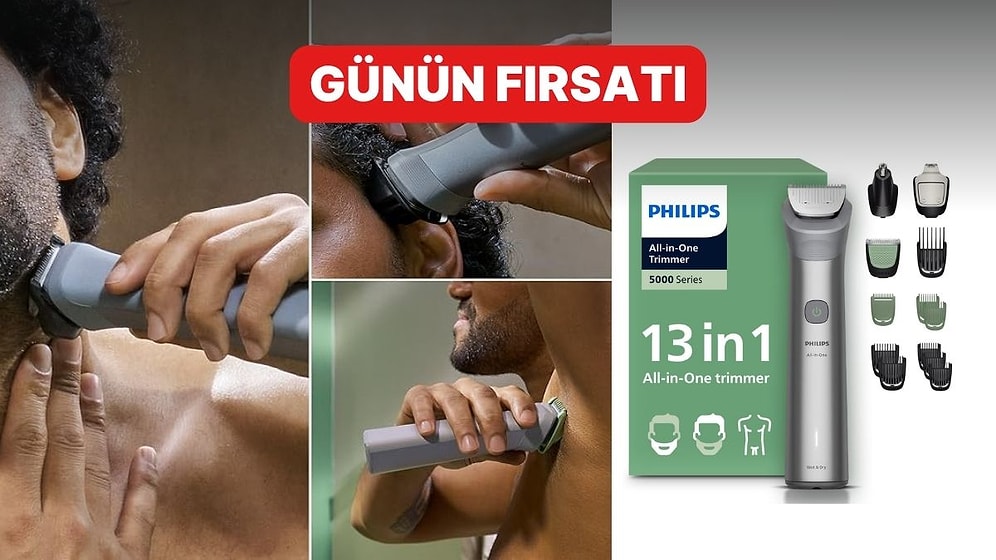 Tek Cihazla Baştan Aşağı Bakım Sunan Philips 13’ü 1 Arada Erkek Bakım Seti İndirimde!