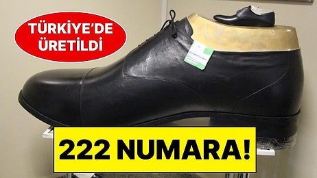 Giyilebilir En Büyük Ayakkabı 222 Numara Olarak Türkiye'de Üretildi!