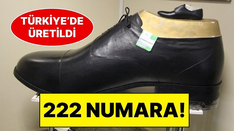 Giyilebilir En Büyük Ayakkabı 222 Numara Olarak Türkiye'de Üretildi!