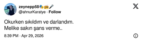 Yorumlar da gecikmedi elbette...