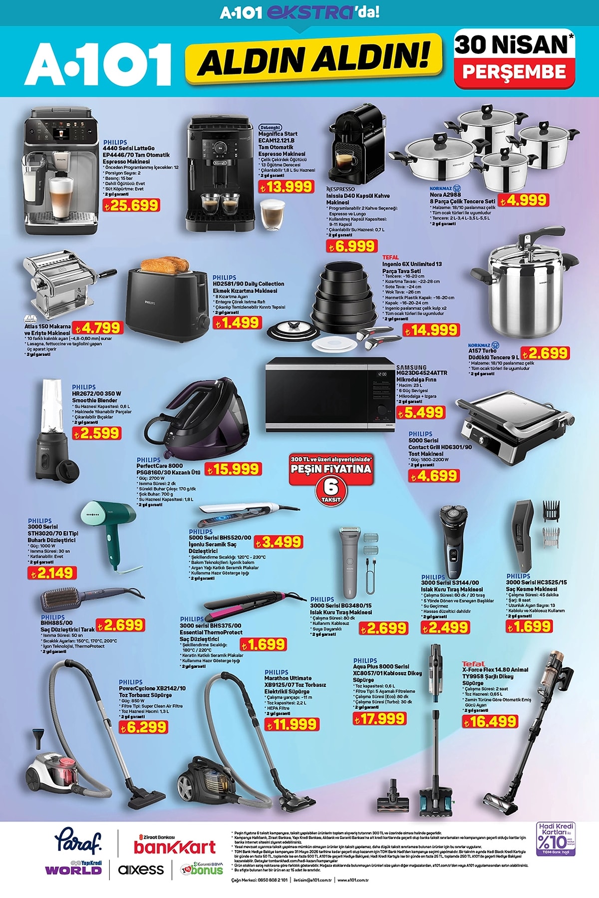 A101 30 Nisan 2026 Kataloğu: 58 İnç TV 32.999 TL, Kamp Çadırı 3.699 TL — image 6