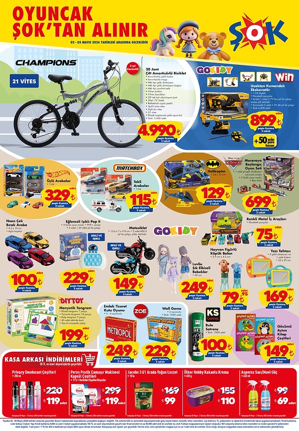 Champions 20 Jant Çift Amortisörlü Bisiklet 4.990 TL