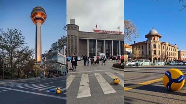 Videoda Ankara'ya dair birçok bölge yer aldı ama Anıtkabir görülmedi.