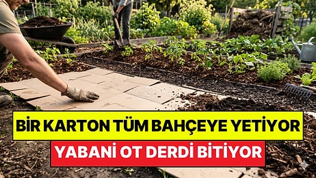Bahçelerde Kartonla Doğal İlaçsız Dönem Başlıyor: Yabani Ot Derdini Kökünden Çözüyor