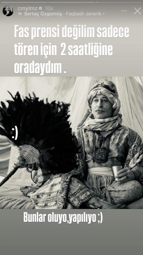 With a playful tone, Yilmaz stated, "I'm not the prince of Morocco, I was just there for a two-hour ceremony :) These things happen, they do ;)" Not only did he make a nod to the resemblance, but he also managed to amuse his followers.