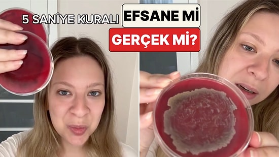 Genetik Mühendisi Dilara Sarı Denedi: Yere Düşen Bir Yiyeceği 5 Saniye İçinde Alırsak Tüketebilir miyiz?