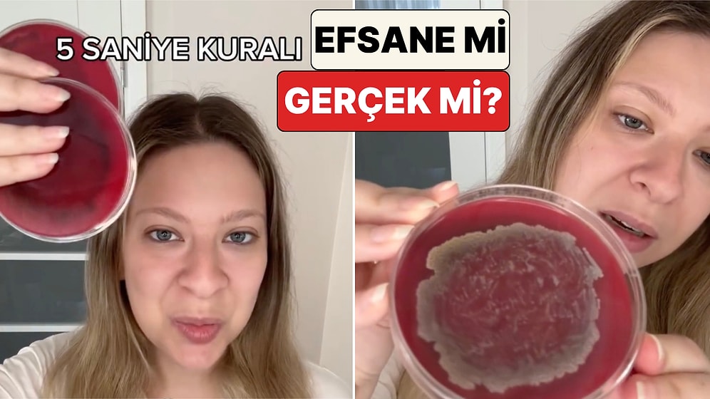 Genetik Mühendisi Dilara Sarı Denedi: Yere Düşen Bir Yiyeceği 5 Saniye İçinde Alırsak Tüketebilir miyiz?