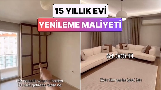 15 Senelik Bir Daireyi Yenileyen Çift Tüm Masrafları Kalem Kalem Açıkladı