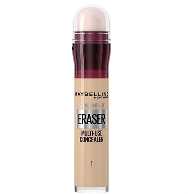 Maybelline Instant Anti Age Eraser, yorgunluk izlerini silmede profesyonel bir çözüm sunuyor.