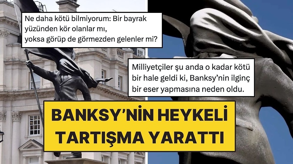 Yeni Banksy Heykeli Olay Oldu: "Kör Milliyetçilik" Vurgusu Tartışma Yarattı