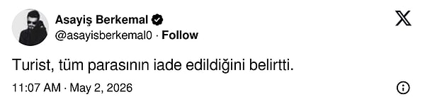 Yaşananların ardından para iade edildi!
