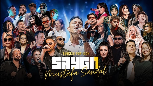 Mustafa Sandal’ın müzik kariyerine saygı duruşu niteliğinde düzenlenen “Saygı 1” konseri, birbirinden ünlü isimleri bir araya getirdi.