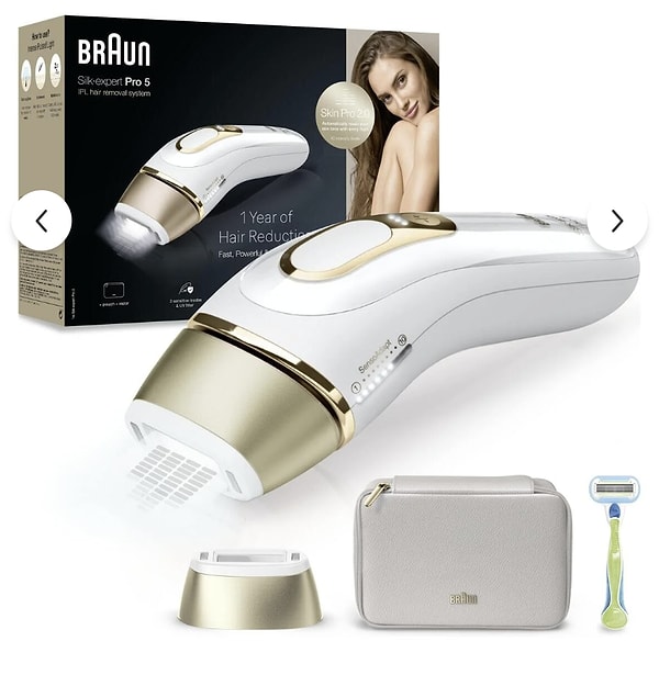 Braun IPL Silk·expert Pro 5, 20.999 TL yerine son 10 günün en düşük fiyatı olan 18.999 TL’ye sizi bekliyor.