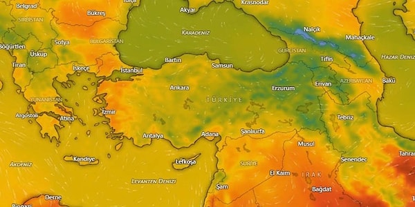 Türkiye genelinde hava sıcaklıkları, mevsim normallerinin üzerine çıkmak üzere ciddi bir yükseliş trendine girdi.