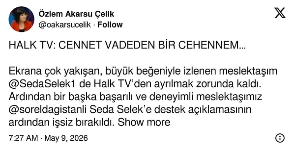 "İzleyici gözünü açsın... Cafer Mahiroğlu Türkiye medya tarihinin gördüğü en işçi/gazeteci düşmanı medya patronlarındandır."