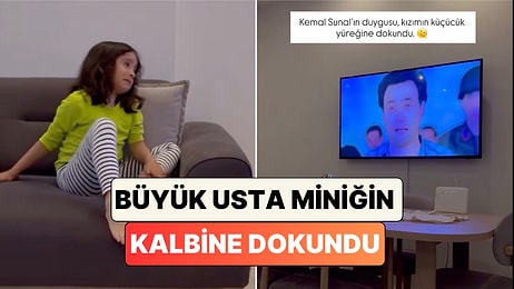 Kemal Sunal'ın "Garip" Filmini İzlerken Gözyaşlarını Tutamayan Minik Kız İzleyenleri de Duygulandırdı