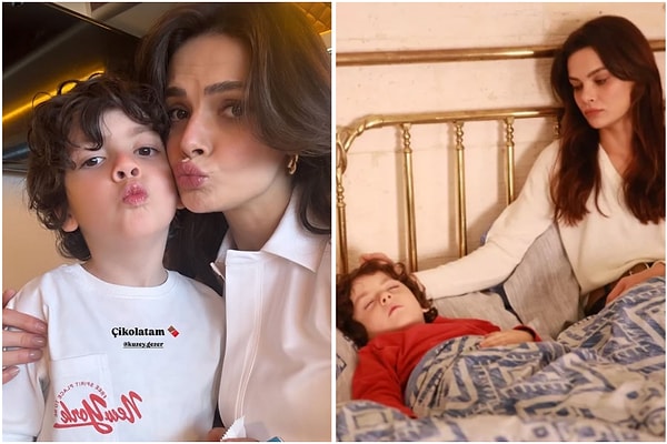 Deniz Cihan Albora karakterine hayat veren Kuzey Gezer, Uzak Şehir’de annesini oynayan Sinem Ünsal’ı unutmadı.