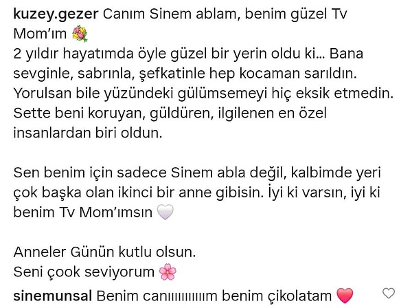 Here are the words of Sinem Ünsal 👇