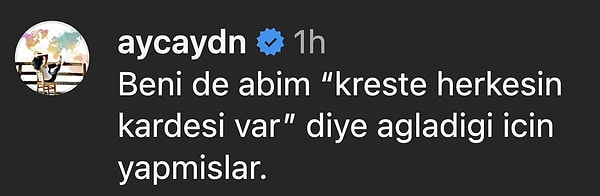 Ancak kendisi yalnız değildi.
