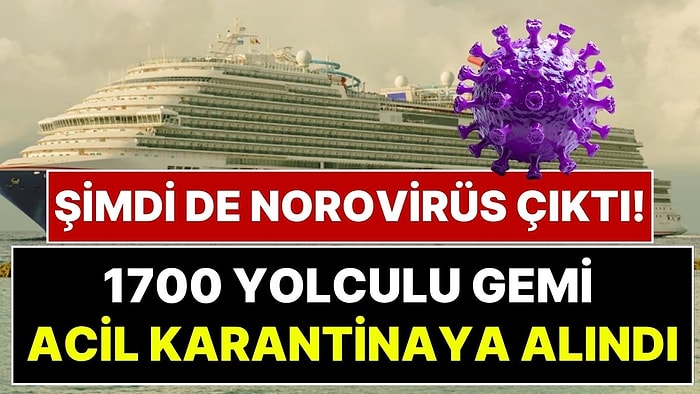 Hantavirüs Sonrası Şimdi de Norovirüs Kabusu: 1700 Kişilik Yolcu Gemisi Karantinaya Alındı, 1 Yolcu Öldü!