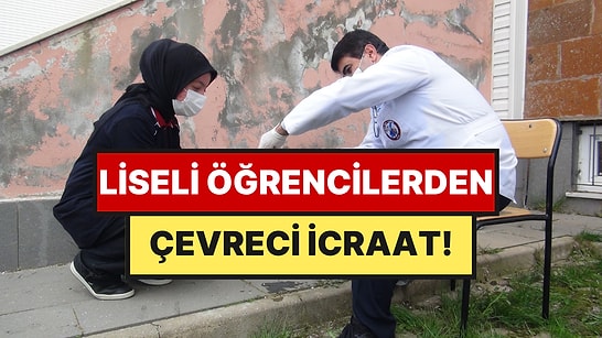 Liseli Gençler Plastik Atıkları Eritip Parke Taşına Dönüştürmeyi Başardı