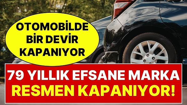 Elde Kalan Son Arabalar ve Gizli Projeler Satışa Çıkarıldı